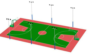室外篮球场照明方案三